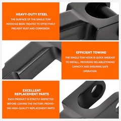 1pcs A20-6013 Rev A Tow Hooks Come with pins A65-6008 and Tow Pin A65-600 Fits
