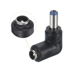 uxcell DC Power Connector Adapter, 2Pcs 90 Degree Angle 5.5mm x 2.1mm Black