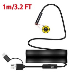 6LED USB Snake Endoscope Borescope HD Inspection Camera Scope For Android Type C