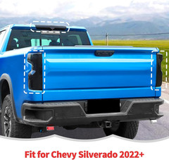 2022-25 Silverado Tail Light Lamp Cover Kit Smoked Black–Compatible Replacement