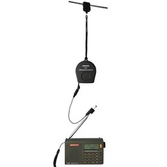 XHDATA AN-80 Shortwave Reel Antenna Black FM/SW External Whip to Improve Sign US
