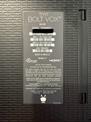 TiVo Bolt VOX 500GB w/ Lifetime Service + Remote & Power – TCD849500V