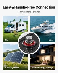 VEVOR 12V 100Ah Deep Cycle LiFePO4 Battery BMS Lithium Iron Phosphate Battery