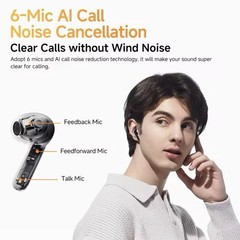 QCY HT10 Bluetooth In-Ear Earbuds ANC Multipoint Black/White/Blue