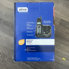 Ativa 2.4 GHz Cordless Phone With Digital Answering Service A241 NEW