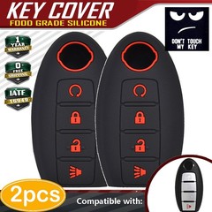 2X Silicone Remote Key Fob Case For Nissan Rogue Frontier Altima Murano Maxima
