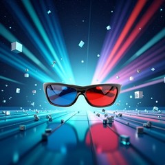 1Pcs Black Adult Frame Red Blue 3D Glasses for Dimensional Anaglyph…