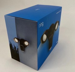 Ring Floodlight Cam Wired Plus 1080p Outdoor WiFi Camera with Night Vision=Black