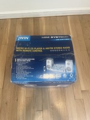 2000’s jWin JX-CD7150 Micro HI-FI CD Player AM FM Stereo System – New Open Box