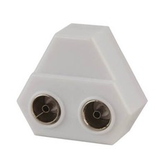Plastic 2 Way Indoor Splitter White Durable Construction Premium High Quality