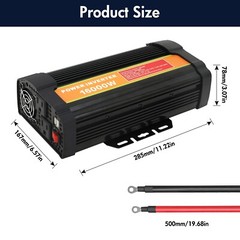 16000W Car Power Inverter DC 12V To AC 110V Pure Sine Wave Solar Converter LCD