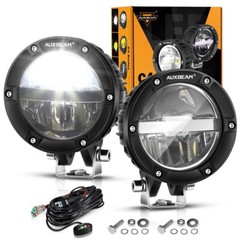 Auxbeam 4Inch 100W Round Offroad Lights White DRL 10000LM LED Driving Light Pods