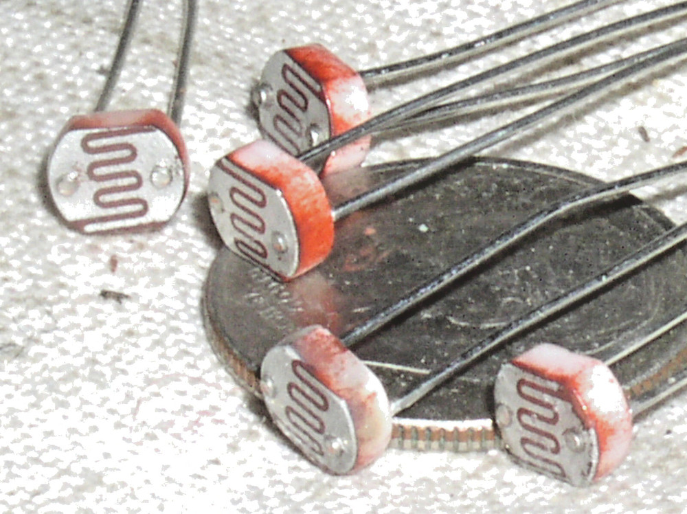 5 CDS CADMIUM SULFIDE PHOTOCELL LIGHT SENSOR PHOTO CELL RESISTOR 200K-10M USA