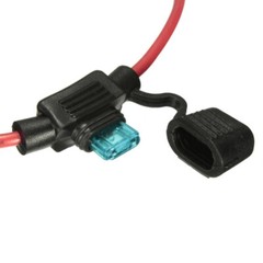 Car Automotive In-Line Mini Blade Fuse Holder 12V 20A + 5/10/15/20/25/30A Fuses