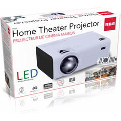 RCA RPJ136 Home Theater Projector 1080P Up to 150″, HDMI, USB, MicroSD Card Slot