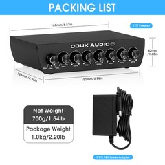 7-Band Audio Equalizer Preamp Balanced XLR / RCA Audio Pre-Amplifier for Speaker