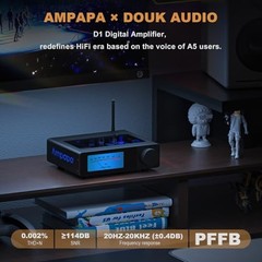 2 Channel Bluetooth Amp: HiFi 300W x2 Stereo Amplifier with BT 5.2 | HPF |