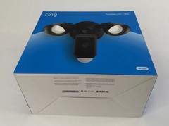 Ring Floodlight Cam Wired Plus 1080p Outdoor WiFi Camera with Night Vision=Black