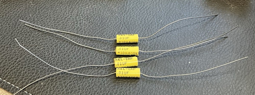 Rel-Cap .01uf 400 Volt Polypropylene Capacitors 4 In This Sale