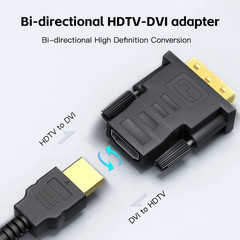 1080P DVI 24+1 to Hdtv-Compatible Cable Adapter DVI Male to Female HDTV Bi-Direc
