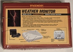 Maxon WX-70 Severe Weather Monitor AC or Battery Power OPEN BOX Automatic Alert