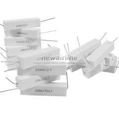 2pcs 20/30W 1-40 ohm Speaker Divider Crossover Wirewound Ceramic Cement Resistor