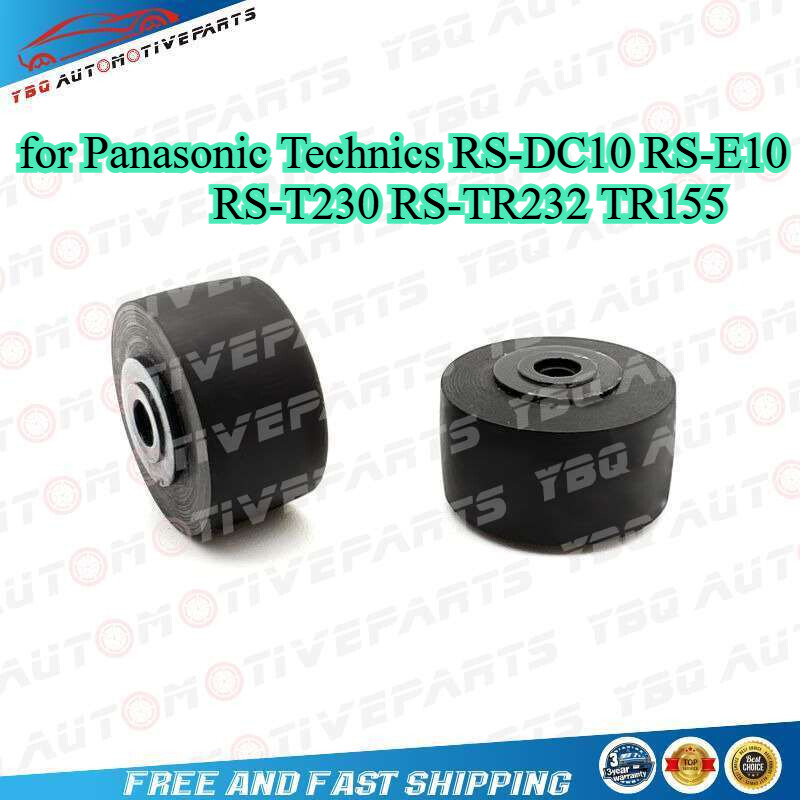2PCS Pinch Roller for Panasonic Technics RS-DC10 RS-E10 RS-T230 RS-TR232 TR155