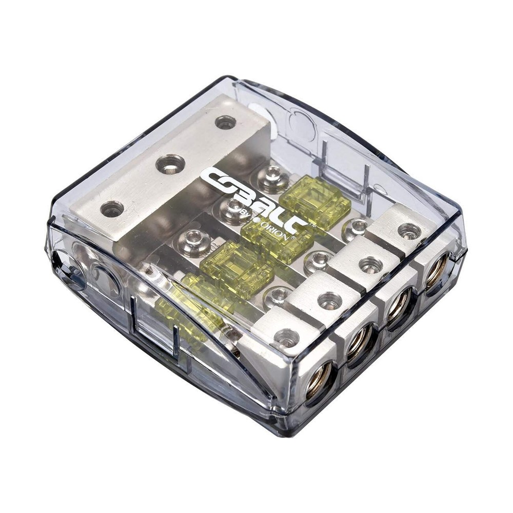 ORION Cobalt Mini ANL 1 In/4 Out Distribution Block with 4 100A MANL Fuses