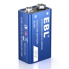 9V 9-Volt Alkaline Battery Batteries 6LR61 E-Block 6AM6 EN22 Long Lasting Lot