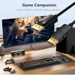 DisplayPort Cable 10-Pack 6ft 4K 60Hz for Gaming Monitor PC Laptop