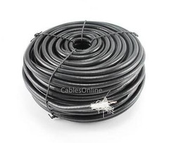 100ft RG6/U 18AWG Dual Shielded Bulk Coax Cable, CablesOnline R6-001