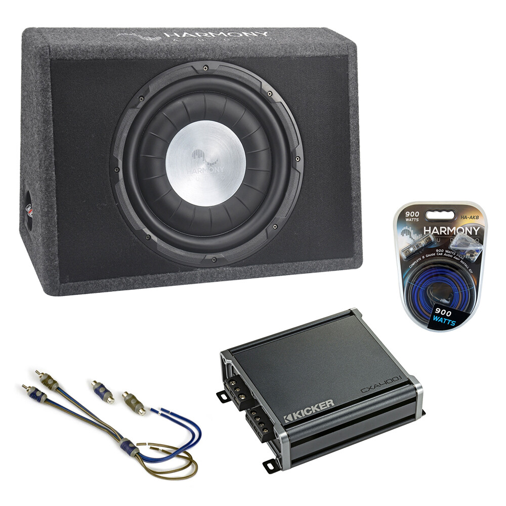 Ford Ranger Regular Cab 83-11 Harmony Single 12″ Loaded Sub Box & CXA400.1 Amp