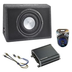 Ford Ranger Regular Cab 83-11 Harmony Single 12″ Loaded Sub Box & CXA400.1 Amp