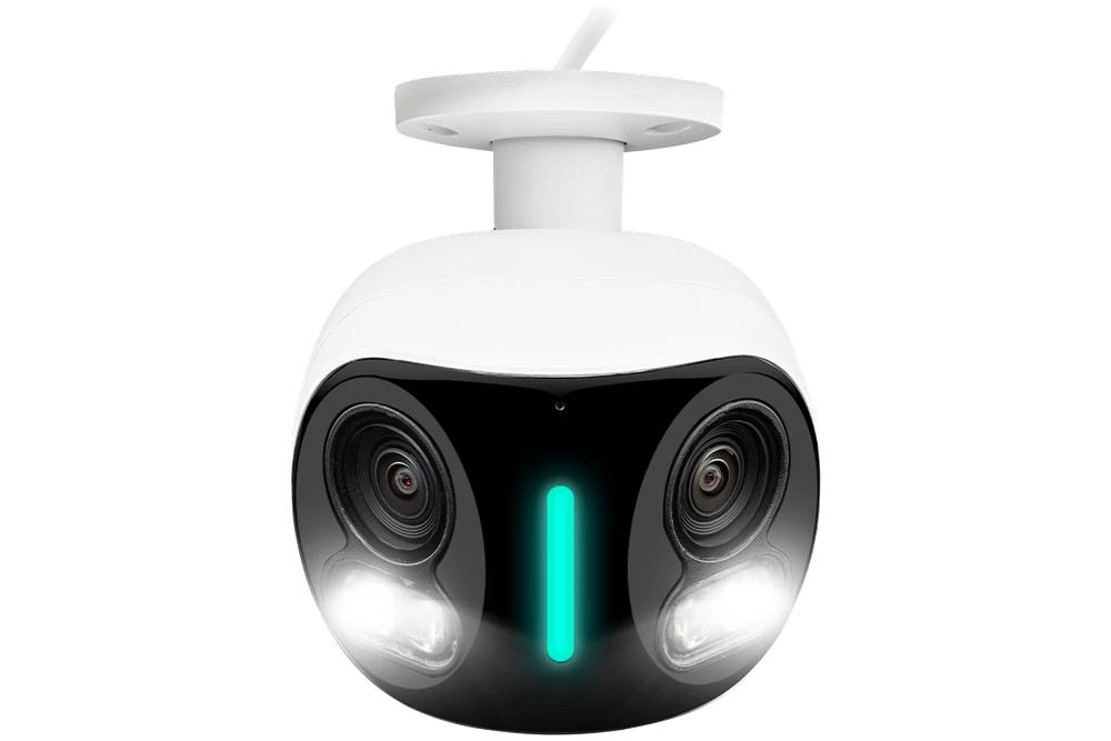 Lorex 4K 8MP IP Wired Dual Lens Outdoor Security Camera Smart Lighting (M. Ref)