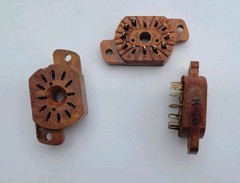 Socket for IN-12 / IN-12B / IN-15 / IV-22 Nixie VFD Tube Socket PL31A-P | USA