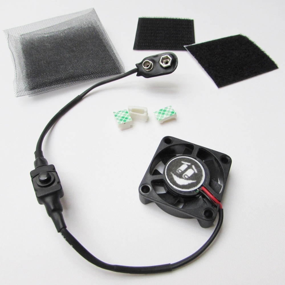 1.5″ COOLING FAN KIT for Airsoft Mask Paintball Helmet 9v volt battery powered