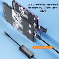 5.5mm Endoscope Inspection Camera Direct Fit iPhones/iPads/iOS/Android Borescope