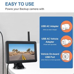 USB to DC Car Charger Cable for Furrion FOS07TADS Vision S Monitor Power Supply