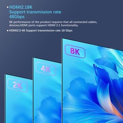 PNGKNYOCN 90 Degree HDMI Adapter 8K，2 Pack Right Angle 48Gbps HDMI 2.1 Male t…