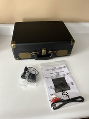 Brand New Black and Gold Retrolife Suitcase Player