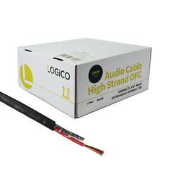 Speaker Wire Audio Cable 16/2 AWG Bare Copper Outdoor Direct Burial Black 250ft