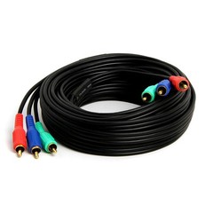 2 Pack 3 RCA Component Cable 25 Feet RGB Coaxial RCA Video Cord YPbPr TV VCR DVD