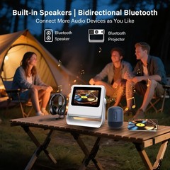 Native 1080P Mini Movie Projector with 1,000+ Apps$
