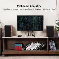 BT20A Bluetooth Stereo Amplifier, 2 Channel Home Audio Component Amplifiers for