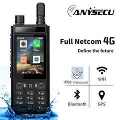 ANYSECU W70 Android 10 4G Network Radio Zello With GPS WIFI IP68 Walkie Talkie