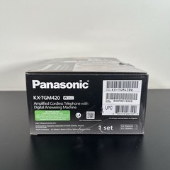Panasonic KX-TGM420W Amplified Cordless Phone w/Digital Answering Machine