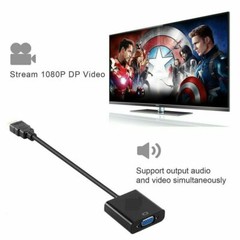 5x Display Port DP to VGA Adapter Cable 1080P for laptop desktop Game Monitor