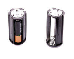 3-Slot AA Battery Holder Case 6V Cylindrical Battery Box No Wires 4 Pack