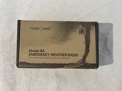 FosPower Emergency Weather Radio (Model A6) NOAA/AM/FM with 19240mWh Port Po