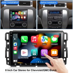 8″ 2+32G Car Radio For Chevrolet Silverado 2007-2013 Apple Carplay Android 15 BT